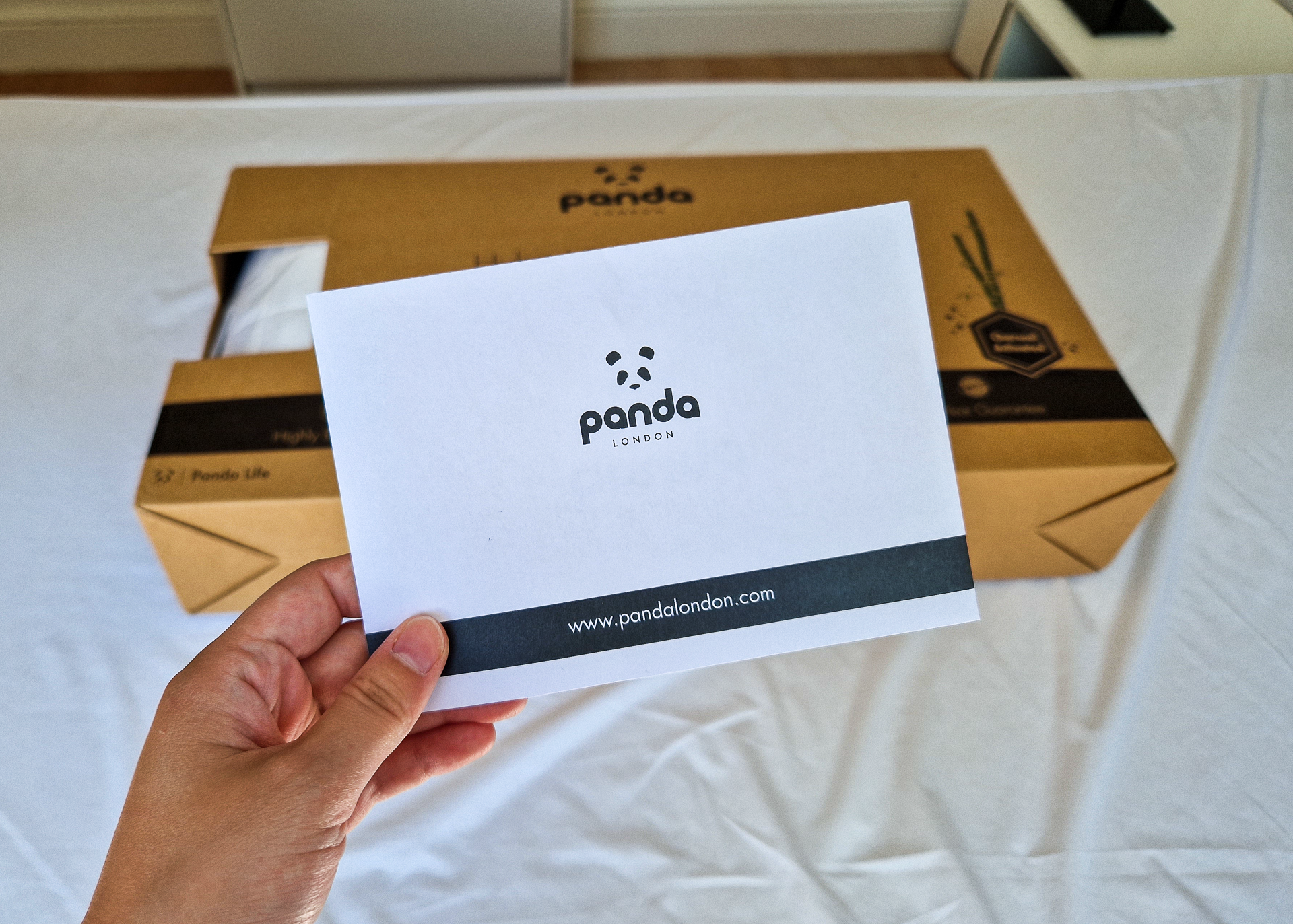 Panda Hybrid pillow box and letter 